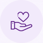 raw icon hand heart | Distinction at Home Care | NDIS Provider Brisbane, QLD