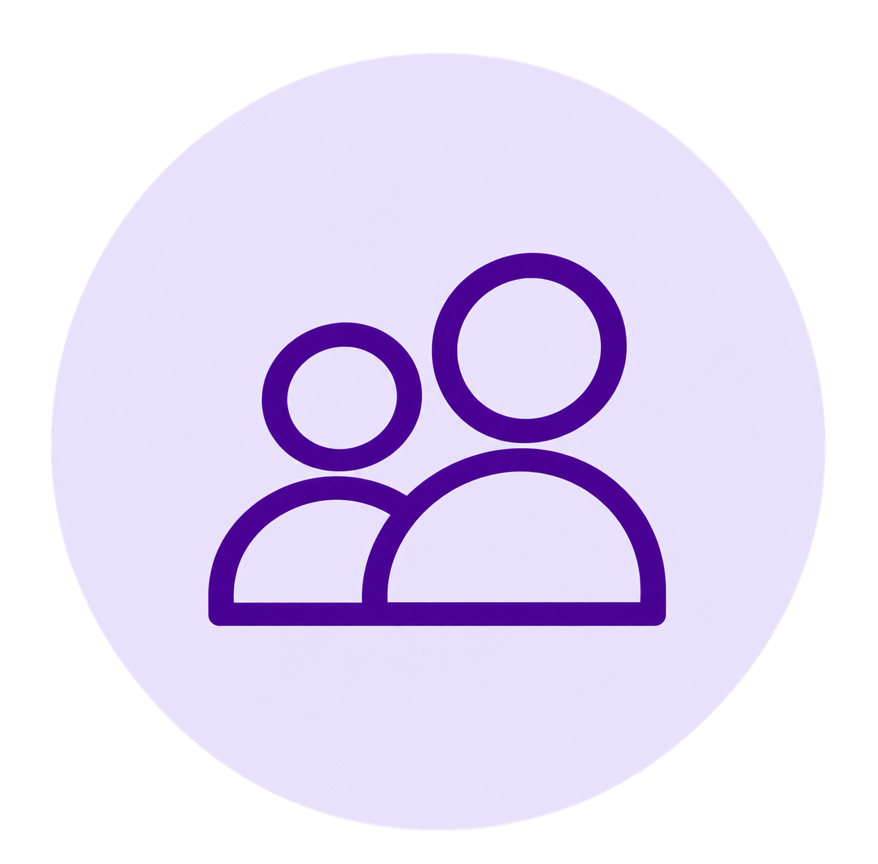 transPastel Lavender Group Icon | Distinction at Home Care | NDIS Provider Brisbane, QLD